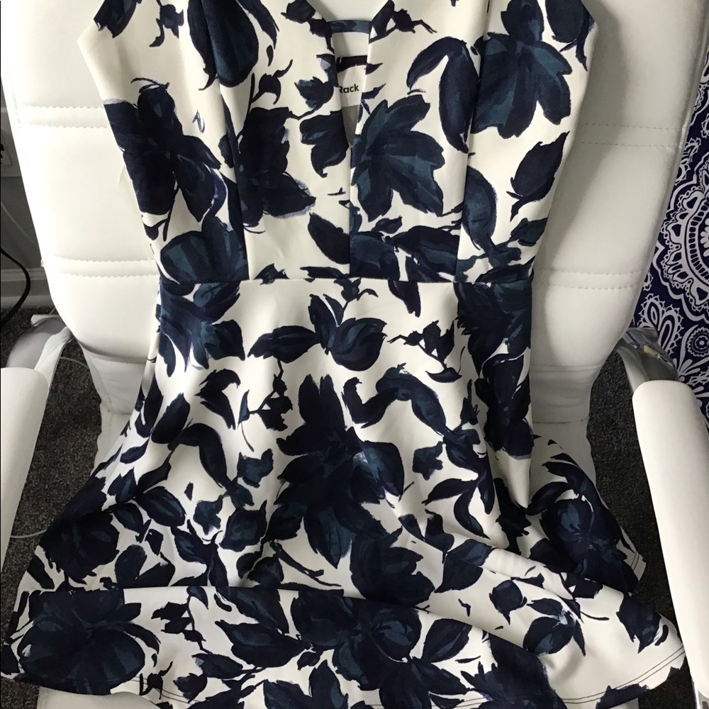 Navy & White Dress